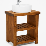 MONARCH %100 Masif Ahşap Lavabo Altı Banyo Dolabı